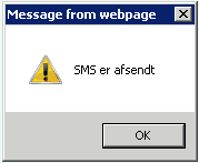 sms er afsendt