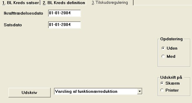 Tilskudsregulering